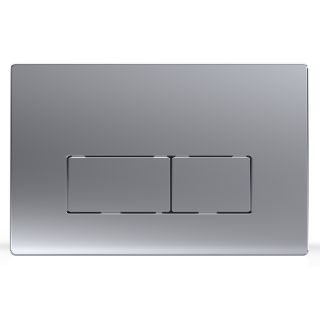 Кнопка смыва AZARIO KAPRIS AZ-8200-0088/AZ-P58-0110 двойная, квадратная, цвет хром матовый